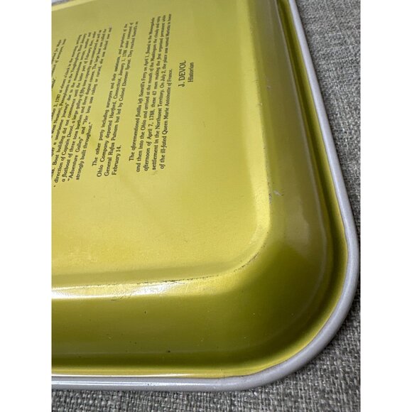 Vintage 1987 Westward Ho! Metal Serving Tray By Leslie Cope - Picture 9 of 11